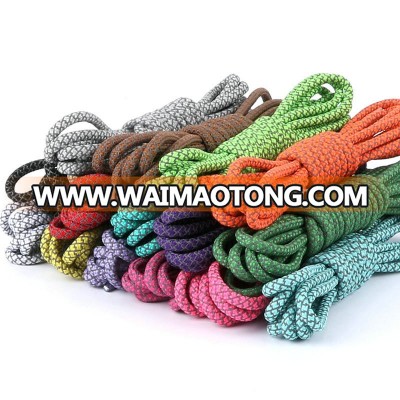 Wholesale Multi Colors Polyester Round Rope 3M Reflective Shoelaces For Runner